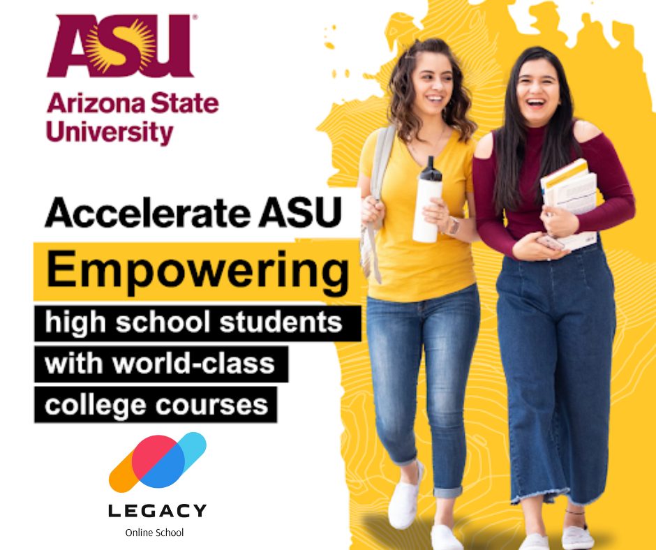 L'école en ligne Legacy élargit son offre avec un programme de double inscription en partenariat avec l'Arizona State University