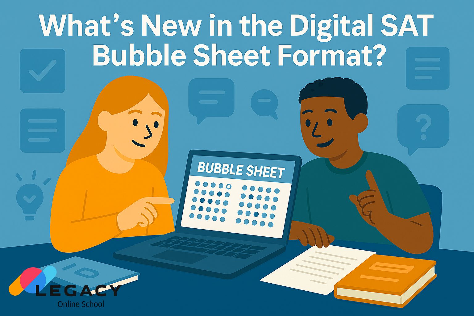 Learning How to SAT: Digital Exam Bubble Answer Sheet