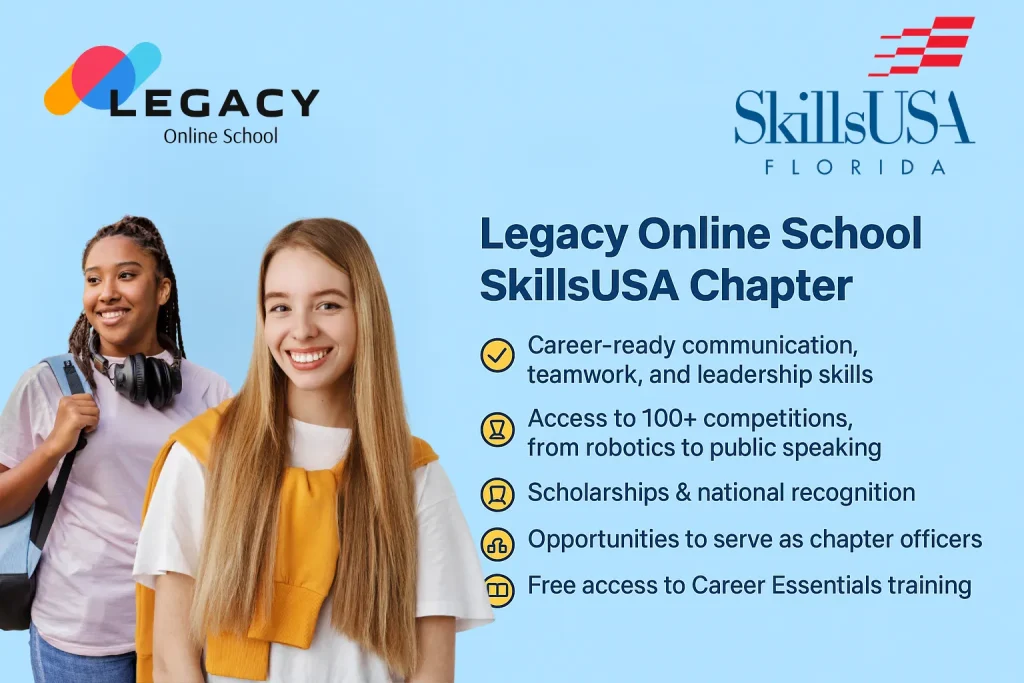 Legacy Online School Joins SkillsUSA as an Official Chapter, Bridging Education and Real-World Skills